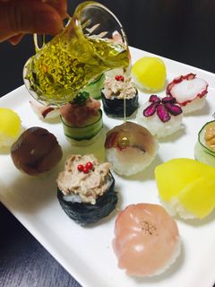 お寿司にもオリーブオイル!!!-レシピのメイン写真