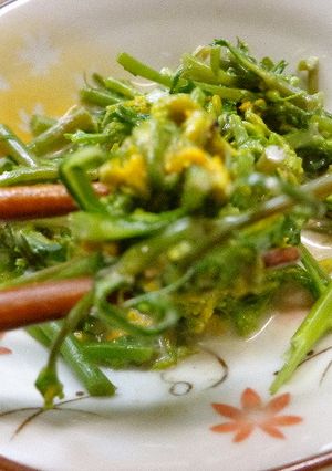 最速の採れたて菜の花のおひたし-レシピのメイン写真