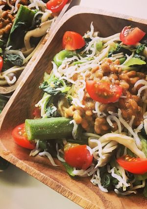 納豆しらすパスタ♡⃛簡単栄養満点ꉂ1歳〜-レシピのメイン写真