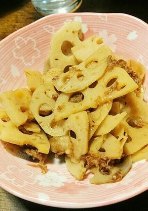 覚書⭐ 蓮根の土佐煮-レシピのメイン写真