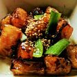 大根の唐揚げ、甘辛味