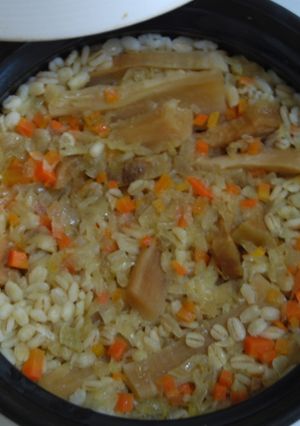 ソフリットと大根の炊きこみ麦飯-レシピのメイン写真