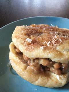 納豆がんもバーガー(和風)-レシピのメイン写真