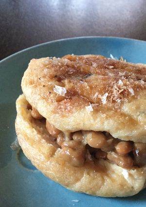 納豆がんもバーガー（和風）-レシピのメイン写真