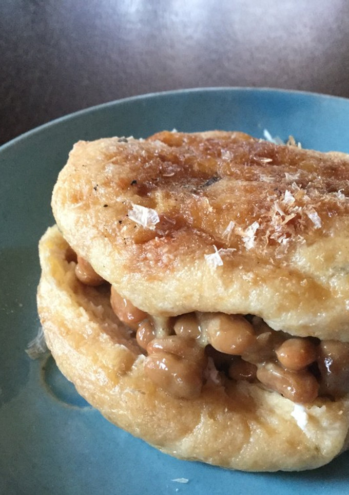 納豆がんもバーガー（和風）-レシピのメイン写真