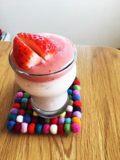 低糖質!甘酒で!いちごムース-レシピのメイン写真