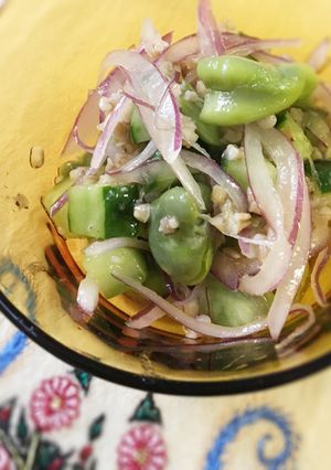 そら豆とオーツ麦のアジアンマリネ-レシピのメイン写真