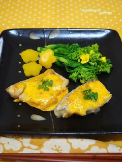 白身魚の黄身マヨ焼き-レシピのメイン写真