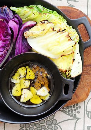 キャベツのオーブン焼き　アヒージョ風-レシピのメイン写真