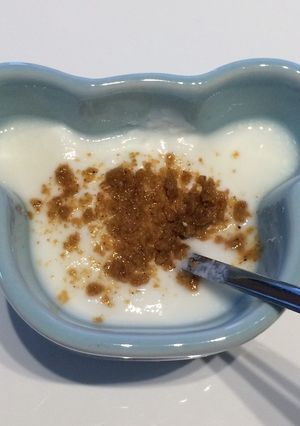 離乳食中期☆きなこヨーグルト-レシピのメイン写真