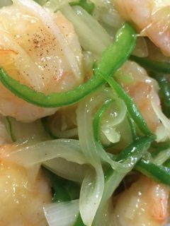 あと一品!海老と玉ねぎの塩炒め-レシピのメイン写真