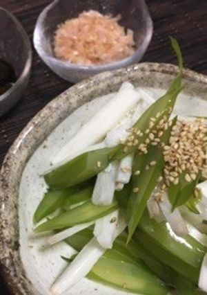 初物♪茎わかめと山芋の和え物-レシピのメイン写真