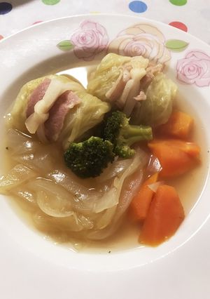 ベーコンロールキャベツ-レシピのメイン写真