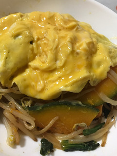 野菜ソテーふわふわ卵のせ-レシピのメイン写真