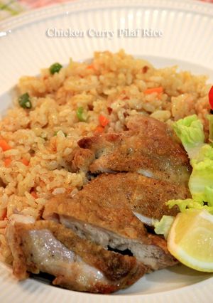 みんな大好き♪簡単チキンカレーピラフ-レシピのメイン写真