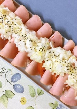 ハムとトマトのオリーブオイルがけ-レシピのメイン写真