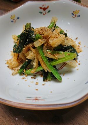 大根の食感が♪ホウレン草と油揚げマヨポン-レシピのメイン写真