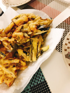 春のかき揚げ(ゴボウ、なす、ちくわ)-レシピのメイン写真