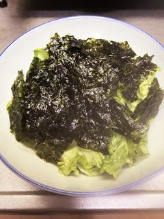 簡単おつまみ!レタスのナムルー…風!-レシピのメイン写真
