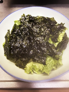 簡単おつまみ!レタスのナムルー…風!-レシピのメイン写真