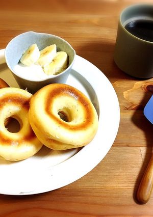 グルテンフリー♡ノンオイル♡お餅ドーナツ-レシピのメイン写真