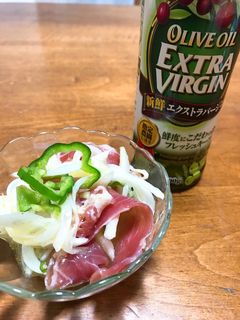 新玉ねぎの生ハムマリネ☆追いオリーブ油-レシピのメイン写真