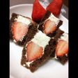 チョコゴールドを使ったミニいちごサンド♪
