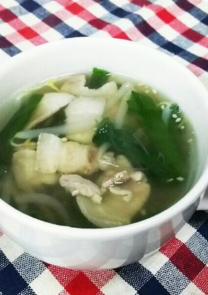 豚バラとニラの中華スープ-レシピのメイン写真