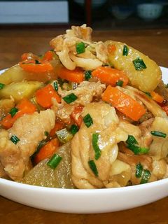 ☆味染み豚肉と大根と人参の煮物☆-レシピのメイン写真