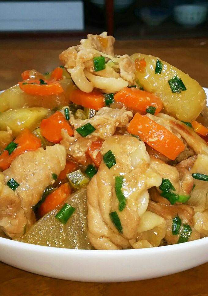 ☆味染み豚肉と大根と人参の煮物☆-レシピのメイン写真