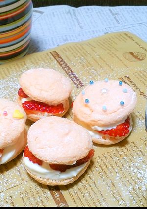 春満開!ふわサクいちごブッセ!-レシピのメイン写真
