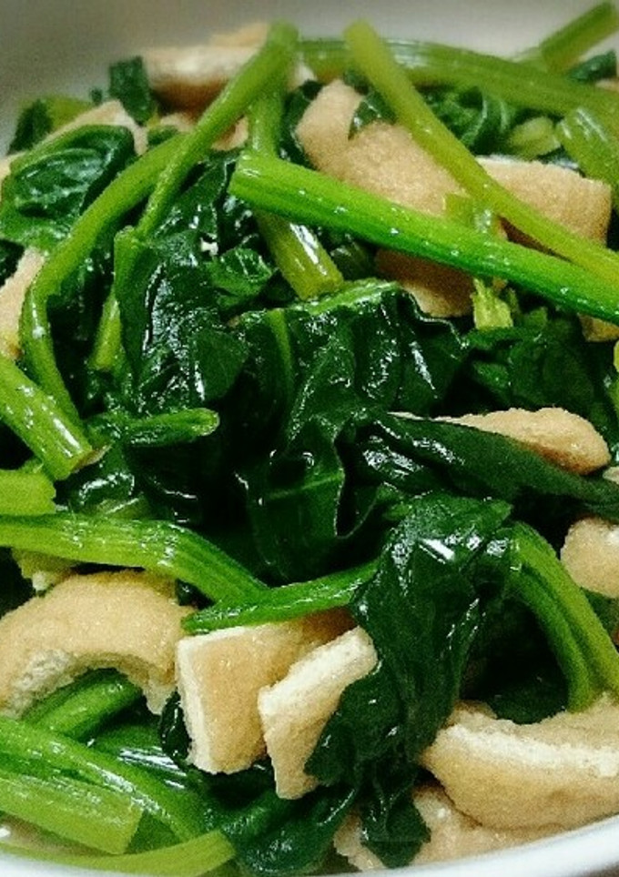 ほうれん草と油揚げの煮浸し-レシピのメイン写真