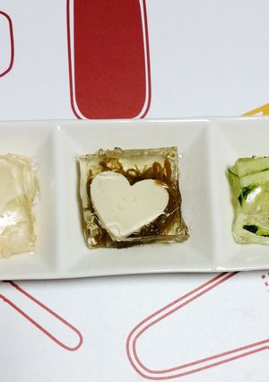 琉木綿豆腐と生もずくと野菜のゼリー-レシピのメイン写真