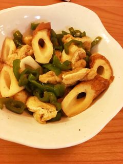【簡単】ピーマンと竹輪の5分煮物♬-レシピのメイン写真