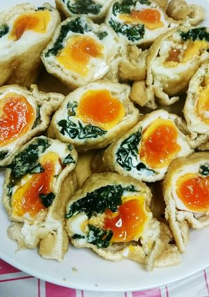 ちょー簡単!乾燥わかめの巾着たまご♪-レシピのメイン写真
