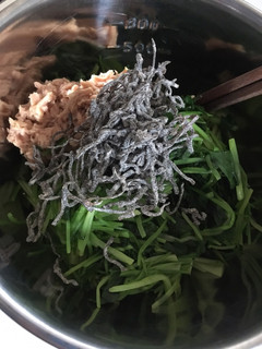 三つ葉のツナ塩昆布和え-レシピのメイン写真