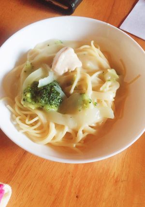 シチューでなんちゃってクリームパスタ-レシピのメイン写真