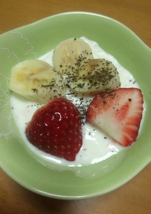 食べるほうじ茶★inヨーグルト-レシピのメイン写真