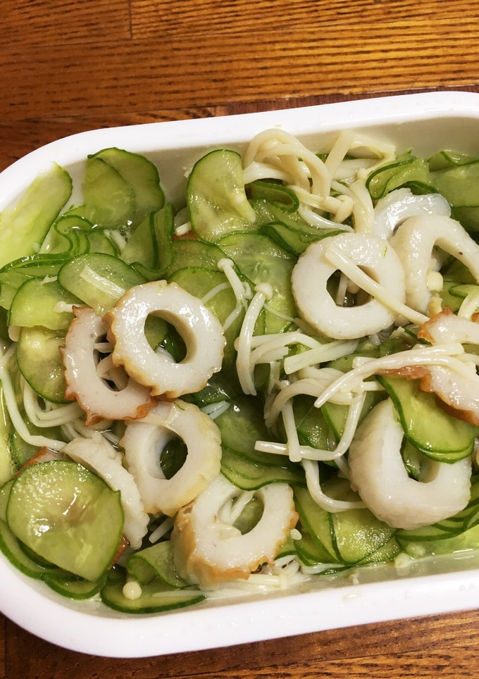 しめじとちくわときゅうりの酢の物-レシピのメイン写真