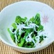 菜の花としらすの名残り雪風お浸し