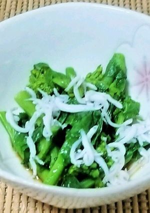 菜の花としらすの名残り雪風お浸し-レシピのメイン写真