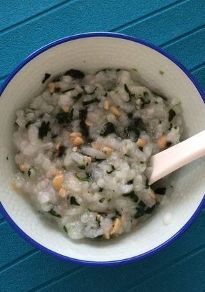 離乳食中期☆ほうれん草と納豆のお粥-レシピのメイン写真