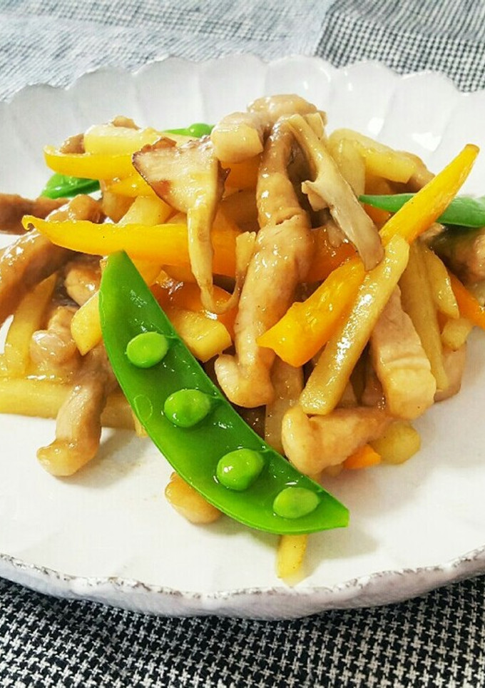 豚肉と新じゃがの細切りオイスター炒め-レシピのメイン写真