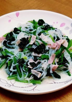 ほうれん草とベーコンの炒め物-レシピのメイン写真