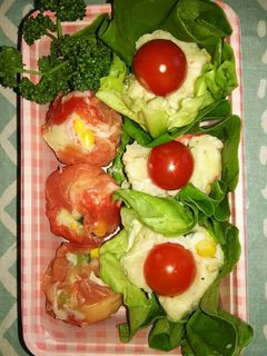 お花見やお弁当に!ポテサラにぎにぎ-レシピのメイン写真