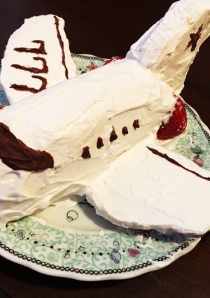 飛行機ケーキ-レシピのメイン写真