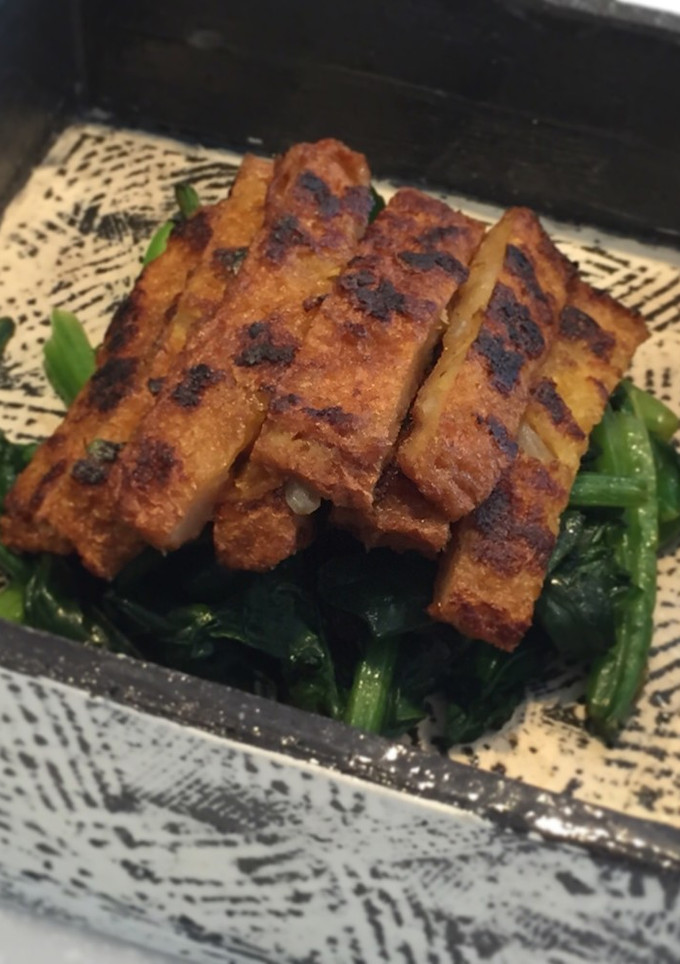 がんすとほうれん草の炒め物-レシピのメイン写真