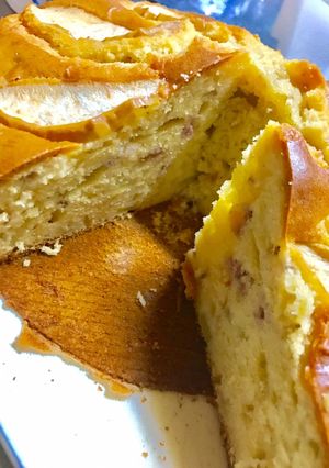 林檎と苺の丸いパウンドケーキ^ω^-レシピのメイン写真