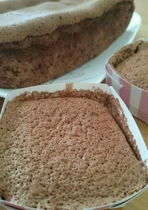 簡単♪ふわふわココアスポンジケーキ-レシピのメイン写真