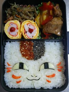 旦那⭐キャラ弁 夏目友人帳のニャンコ先生-レシピのメイン写真